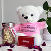 Cashew Nuts And Teddy Gift Hamper For Mom