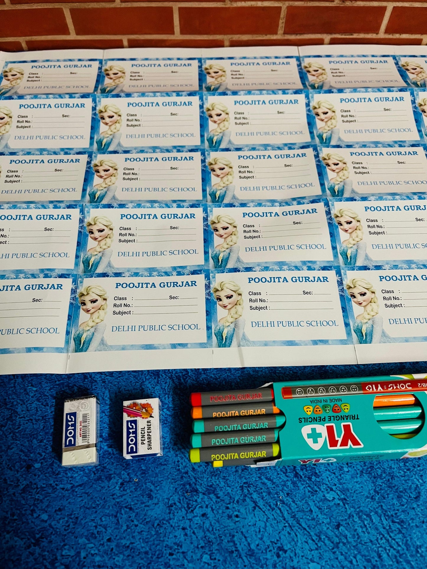 Personalised Kids School Combo