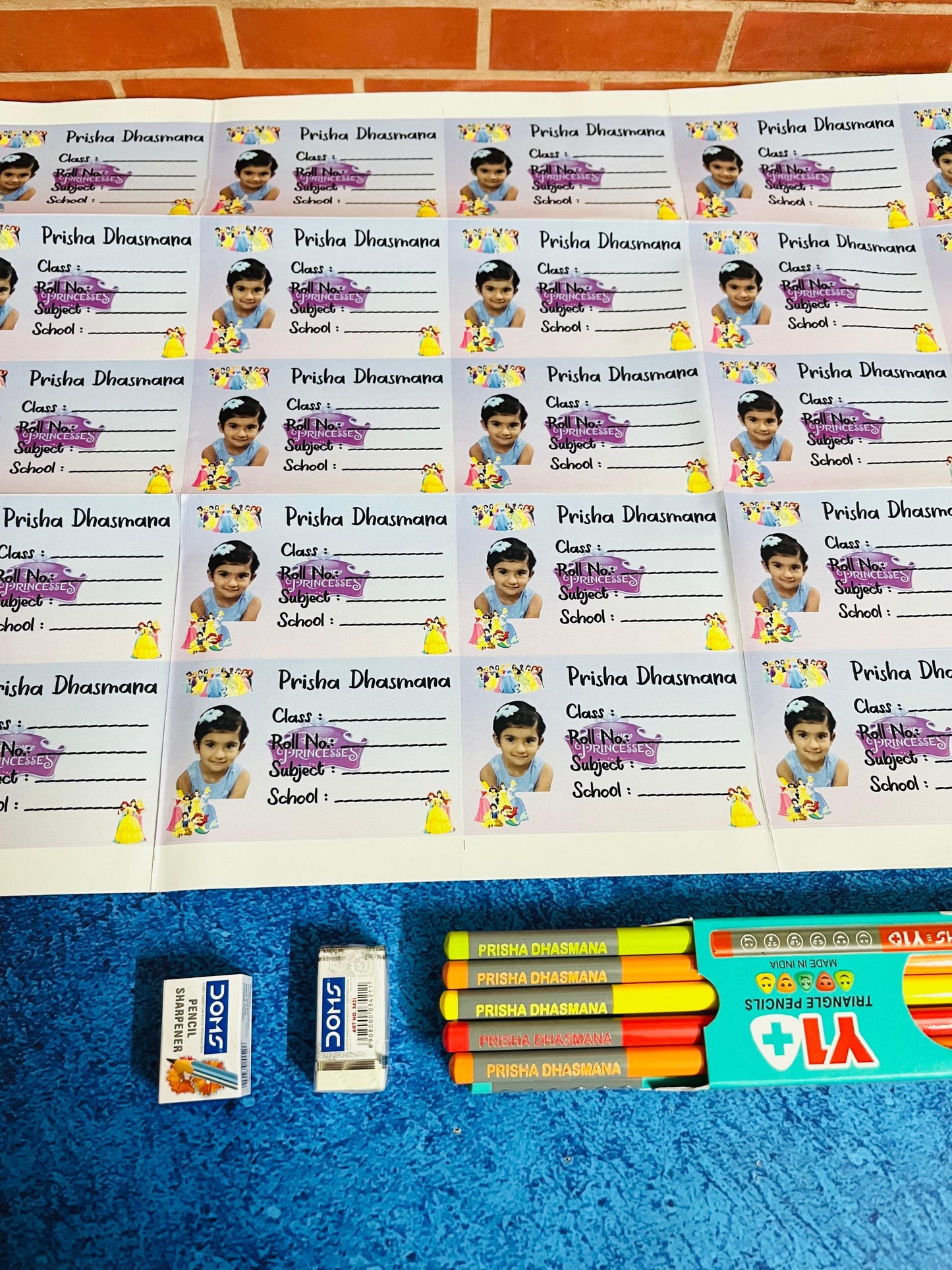 Personalised Kids School Combo