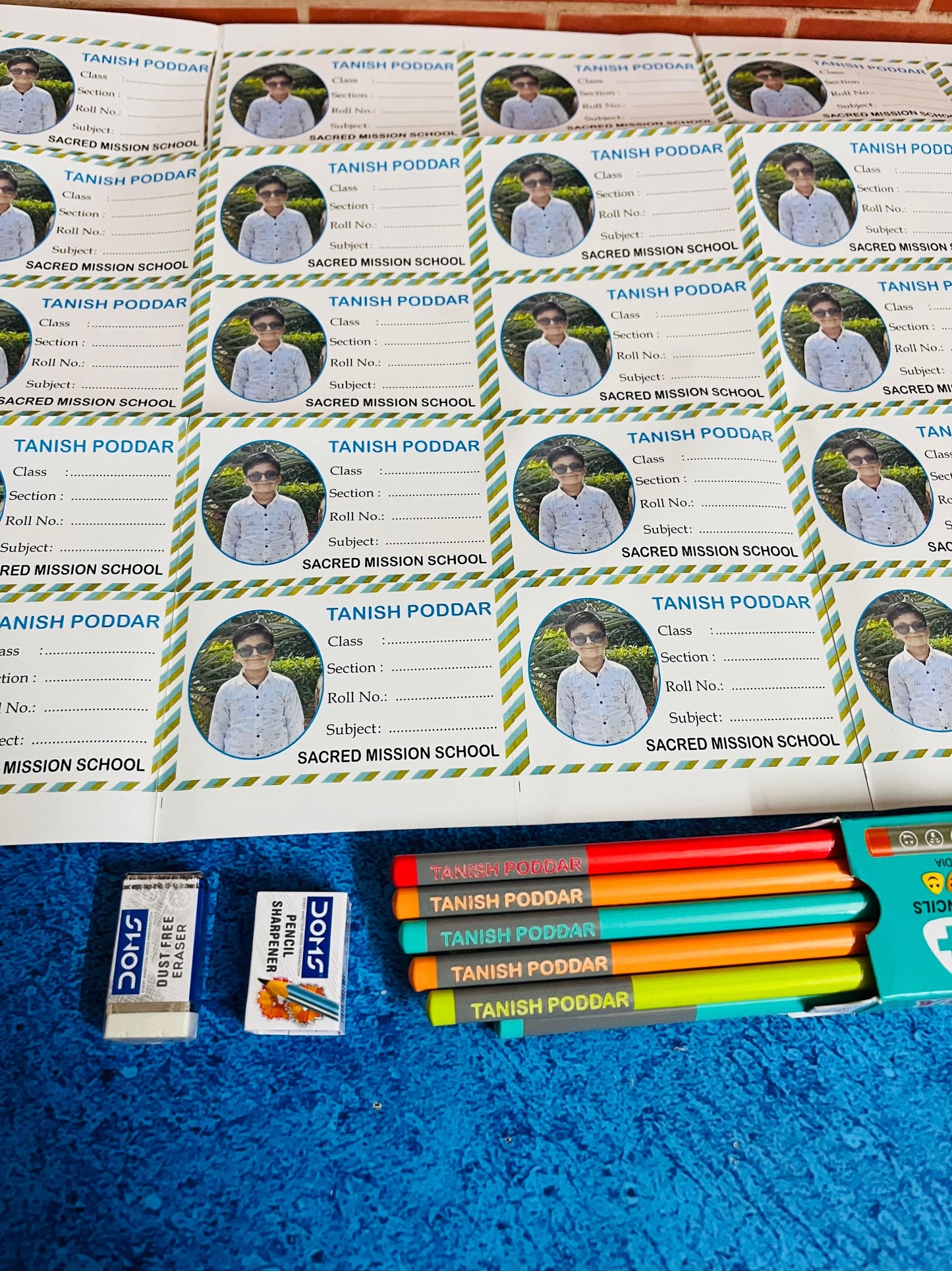 Personalised Kids School Combo