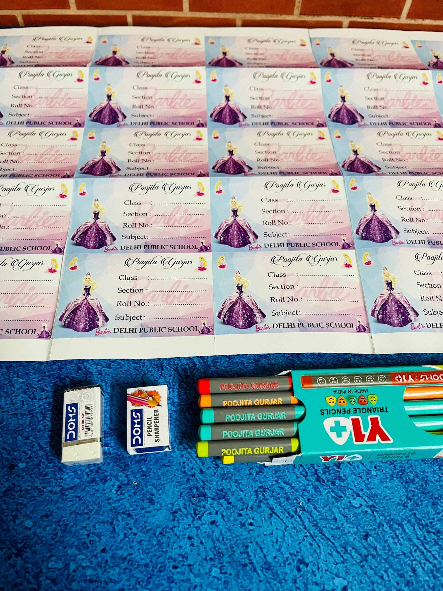 Personalised Kids School Combo